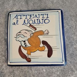 VINTAGE TILE TRIVET FROM TUSCANY ITALY
